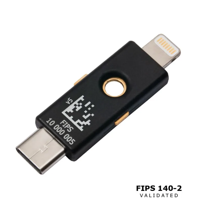 YubiKey 5Ci FIPS - USB-C+Lighting YubiKey 5Ci FIPS