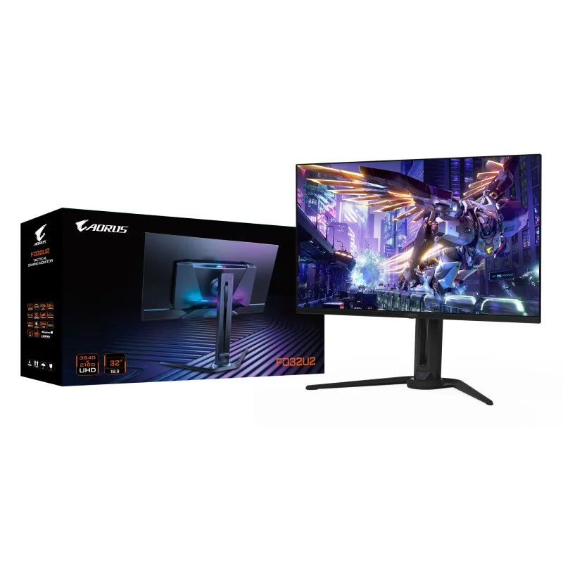 GIGABYTE LCD - 32" Gaming monitor AORUS FO32U2, OLED, 3840 x 2160 UHD, …