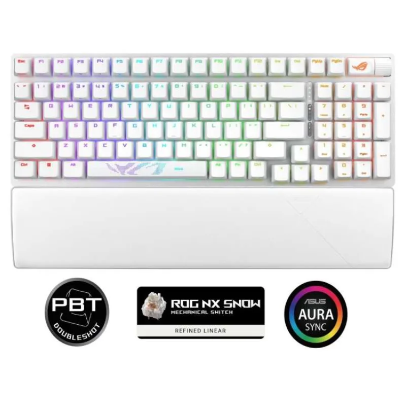 ASUS klávesnice ROG STRIX SCOPE II 96 WL WHITE/NXSW/US/PBT (90MP037A-BKUA30)