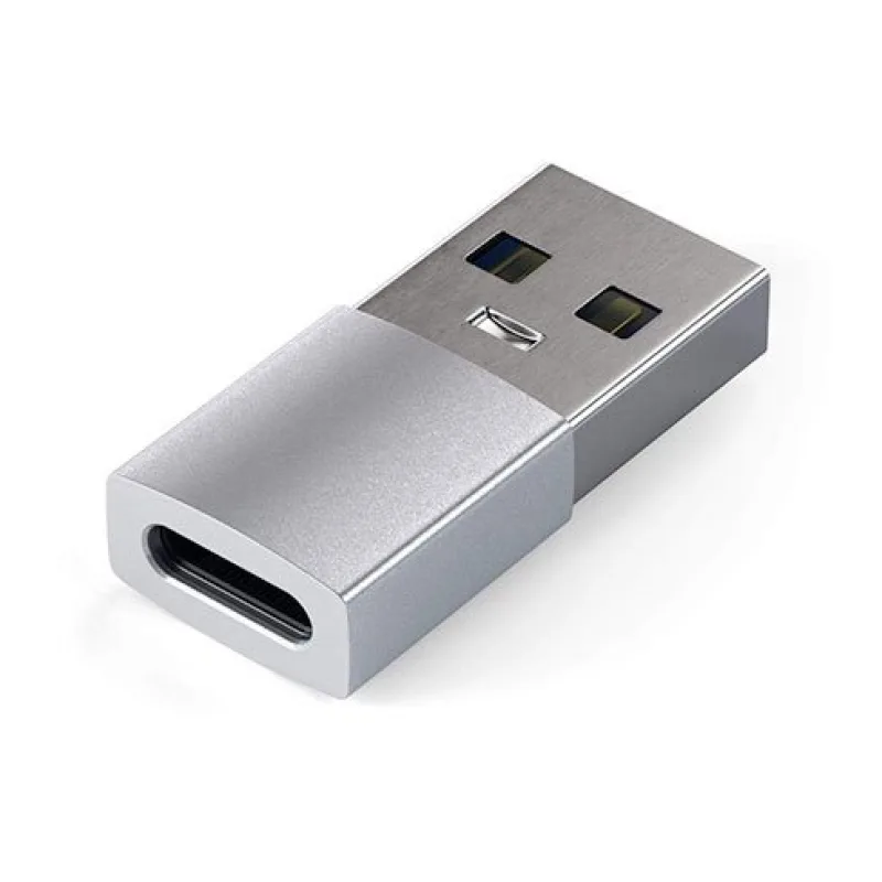 Satechi adaptér USB 3.0 to USB-C - Silver Aluminium