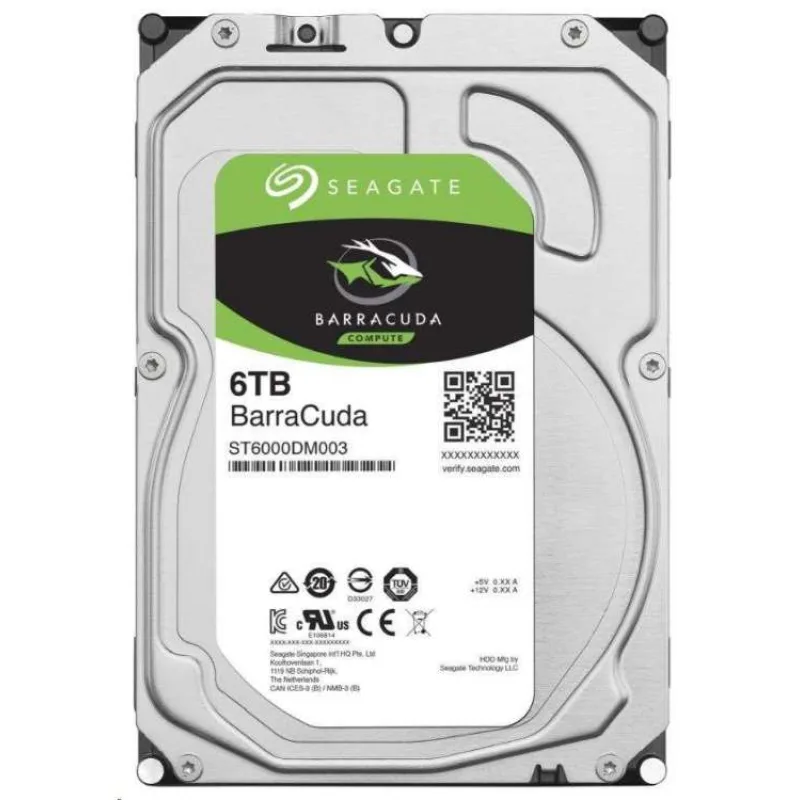 Seagate BarraCuda/6TB/HDD/3.5"/SATA/5400 RPM/2R (ST6000DM003)