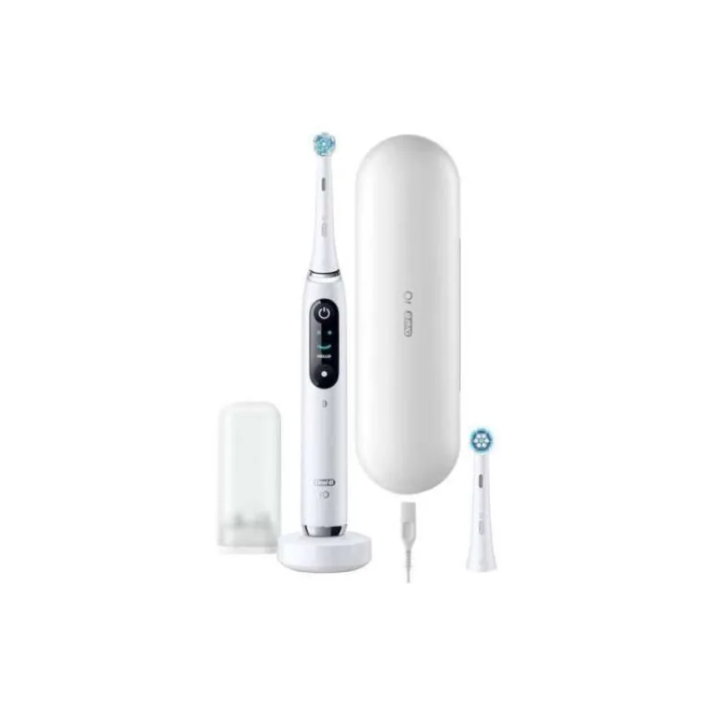 Oral-B iO Series 9N elektrický zubní kartáček, časovač, tlakový senzor, 7 programů, AI, mobilní aplikace, bílá (4210201408383)
