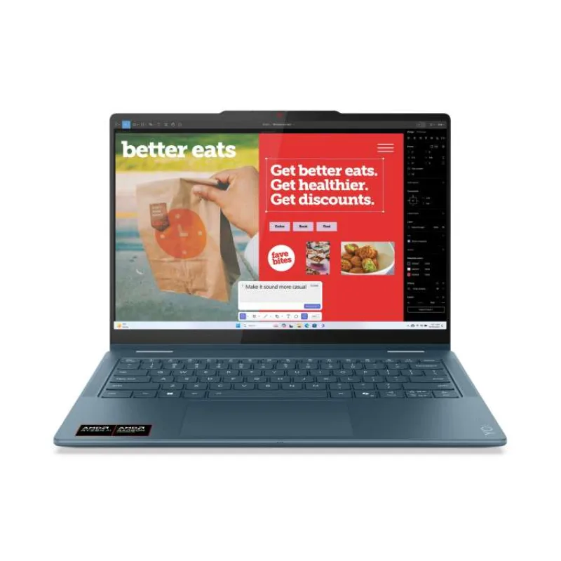 Lenovo IdeaPad Yoga7 2in1 14AKP10 RyzenAI5 340 16GB 1TB-SSD 14.0"WUXGA OLED GL Touch IntegRadeon PEN Win11Home TidalTeal (83JR003HCK)
