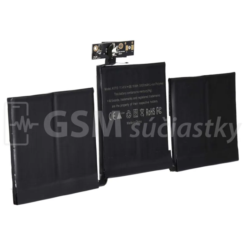 iPhone Batéria Apple A1713, A2171 pre MacBook Pro 13" A1708 (Late 2016 - Mid 2017), MacBook Pro 13" A2159 (2019), A2289 (2020), A2338 (2020)