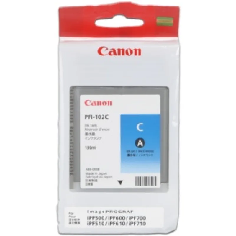 CANON INK PFI-102 CYAN iPF-500, 600, 700 CF0896B001