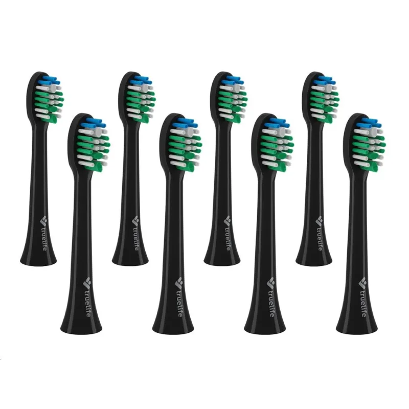 TrueLife SonicBrush Compact Heads Black Standard 8 Pack TLSBCHBST8