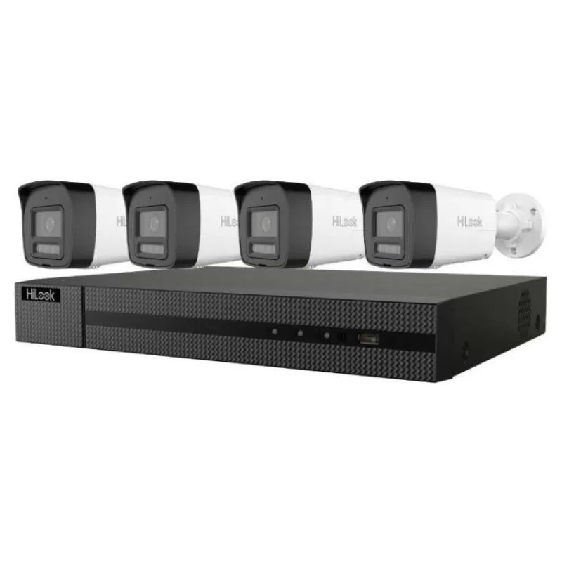 HiLook Powered by HIKVISION/ Smart Hybrid Light KIT 6Mpx Bullet 2TB/ 1x NVR-108MH-C/8P/ 4x IPC-B160HA-LUF (301501875)