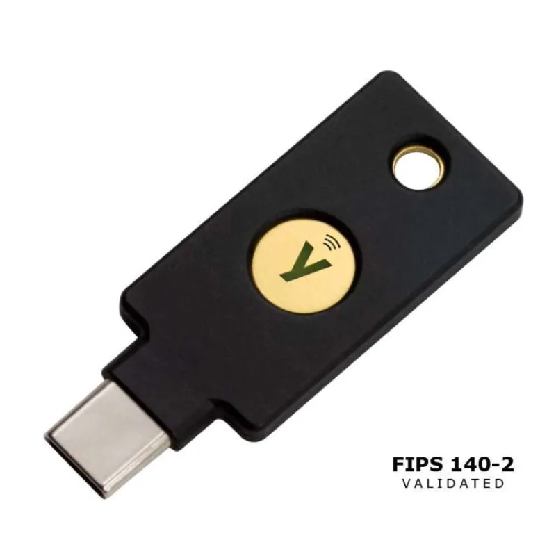 YubiKey 5C NFC FIPS - USB-C, single-factor,2FA,multi-factor,FIDO2,U2F,OTP,OpenPGP,Smartcard (YubiKey 5C NFC FIPS)