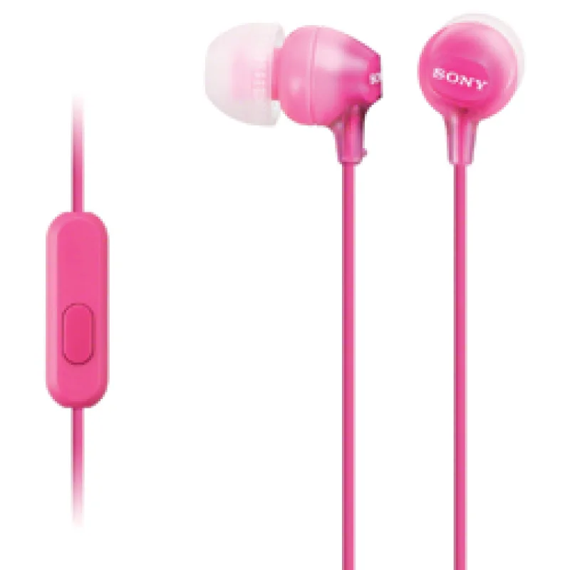 SONY slúchadlá MDR-EX15AP, handsfree, ružové MDREX15APPI.CE7