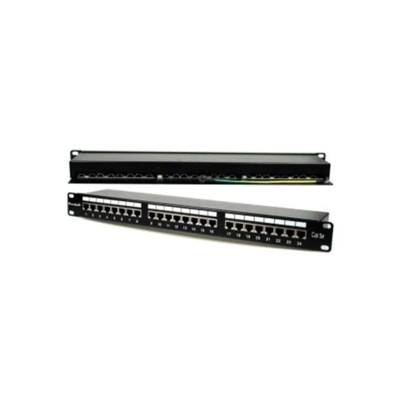 XtendLan Patch panel 19", 24 portů, stíněný, Cat5e (XL-PP19-24C5ES)