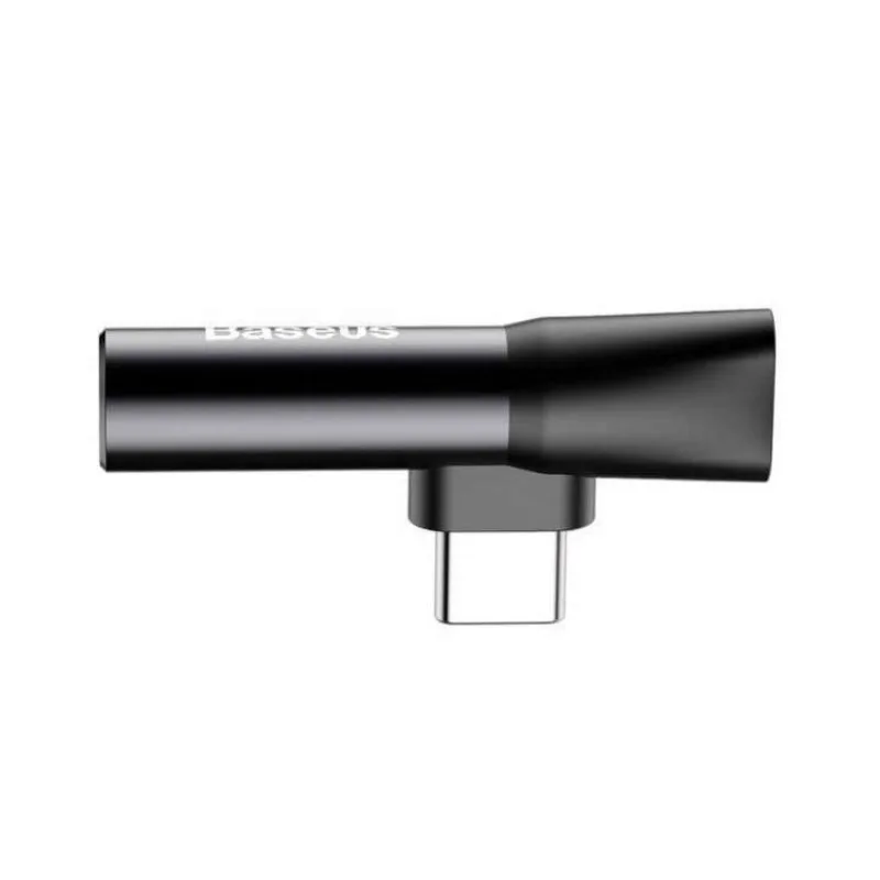 Baseus CATL41-01 Rozbočovač USB-C/3.5mm Jack Black (6953156282278)
