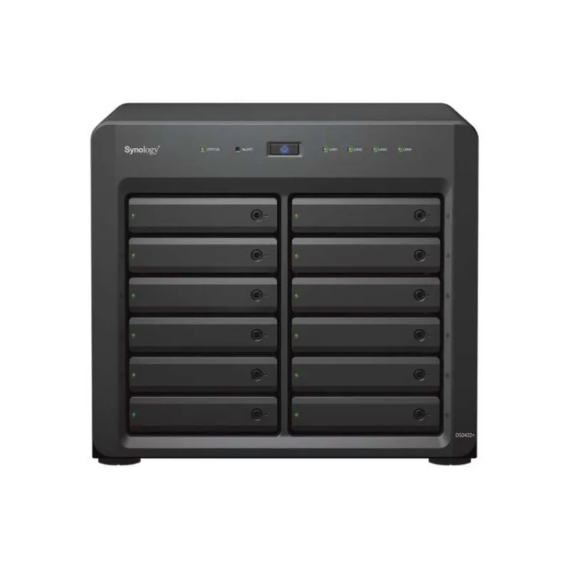 Synology DS2422+ DiskStation (4C/RyzenV1500B/2,2GHz/4GBRAM/12xSATA/2xUSB3.0/4xGbE/1xPCIe) (DS2422+)