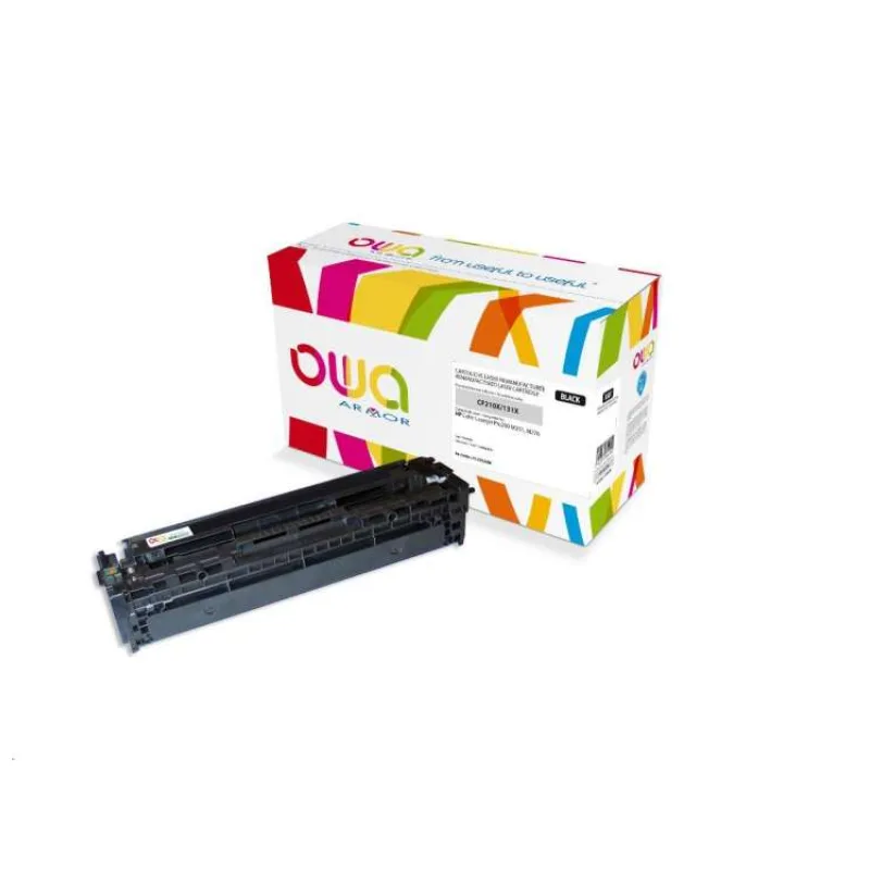 OWA Armor toner pre HP Color Laserjet Pro 200 M251, M276, 2400 strán, CF210X, čierna/čierna (K15592OW)