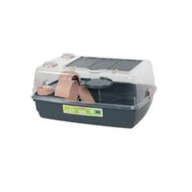 Klec křeček EHOP Vision šedá/růžová s výb. Zolux 55 cm