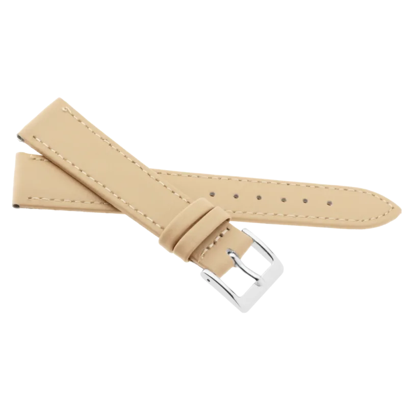 JVD Unisex béžový kožený řemínek na hodinky R18217/32