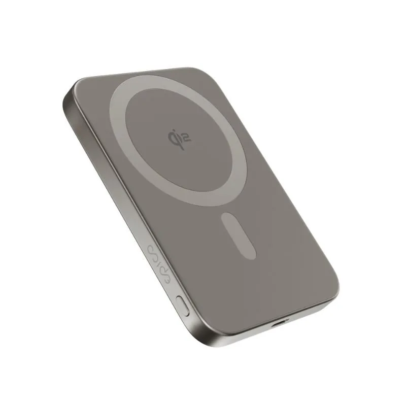 iStores by Epico UltraPack EM51 Qi2 5000 Slim Mag+ Powerbanka - titanová