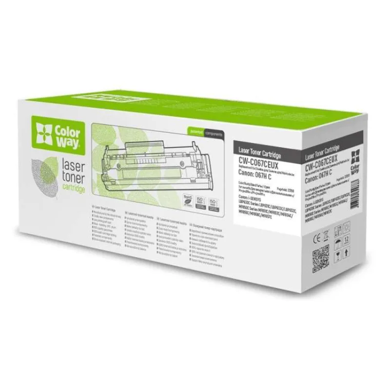 COLORWAY kompatibilní toner pro CANON CRG-067HC/ 2350 stran / Cyan (CW-C067CEUX)