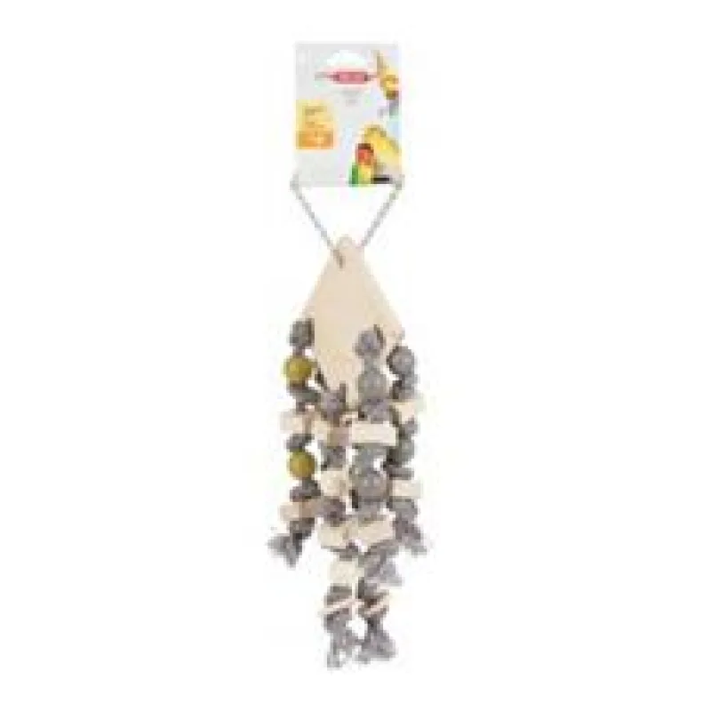 Hračka pro ptáky dřevěná T6 45cm Zolux 1 ks