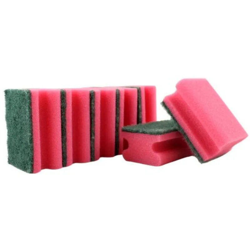 Špongia na riad tvarovaná 5ks červená