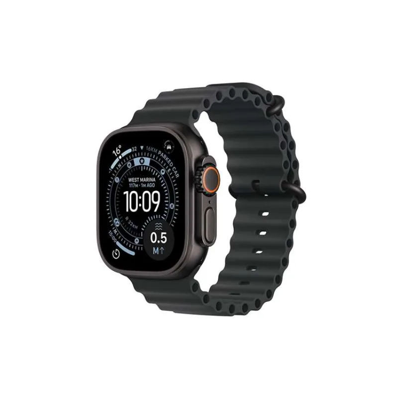 Apple Watch Ultra 3 GPS + Cellular 49mm Čierny titán s čierným oceánskym remienkom (MF0J4QC/A)