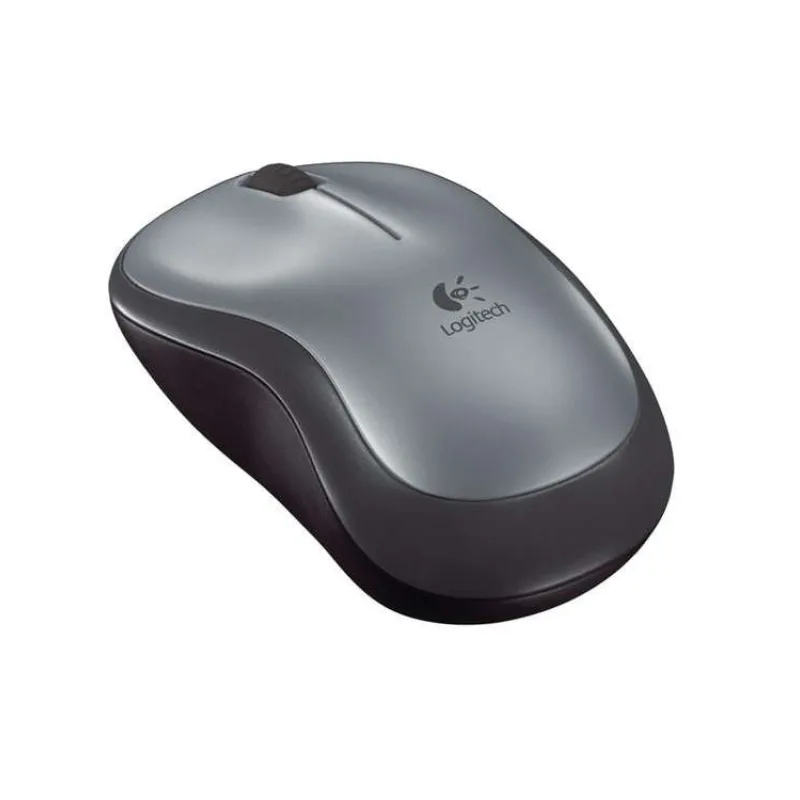 Logitech M185/Kancelárska/Optická/1 000 DPI/Bezdrôtová USB/Šedá (910-002238)