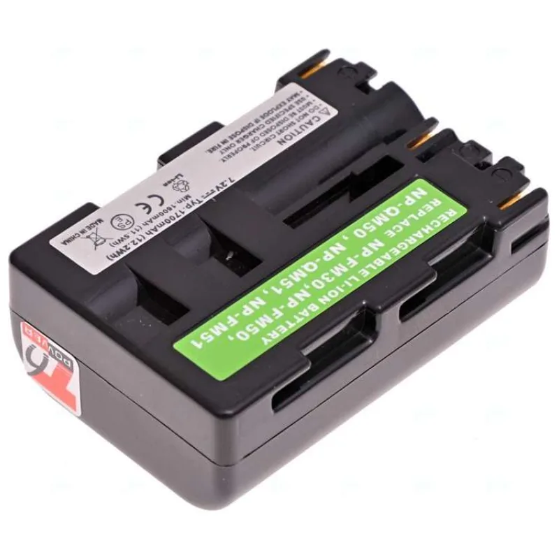 Batéria T6 power Sony NP-FM50, NP-FM51, NP-FM30, NP-QM50, NP-QM51, 1700mAh, 12,2Wh (DCSO0002)