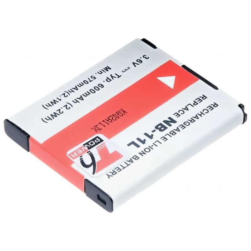 Batéria T6 power Canon NB-11L, 600mAh, sivá (DCCA0021)
