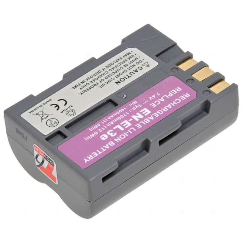 Batéria T6 power Nikon EN-EL3e, EN-EL3, EN-EL3a, 1700mAh, sivá (DCNI0009)