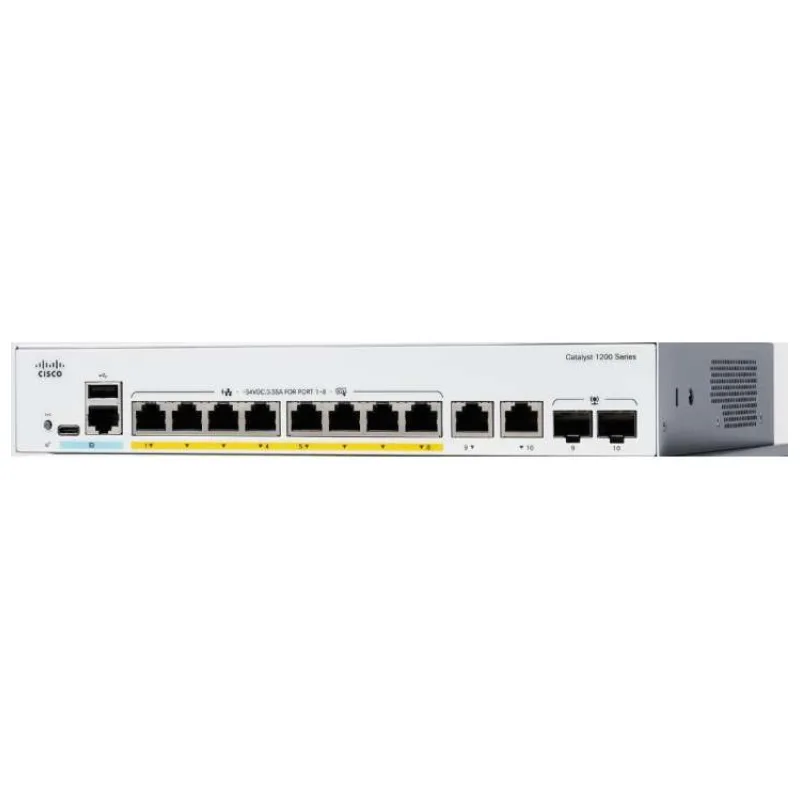 Cisco Catalyst switch C1200-8T-D (8xGbE,1xPoE-in,fanless) (C1200-8T-D)