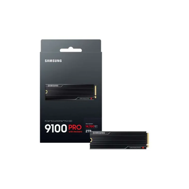SAMSUNG 9100 PRO Heatsink 2TB SSD / M.2 2280 / PCIe 5.0 4x NVMe / Interní (MZ-VAP2T0CW)
