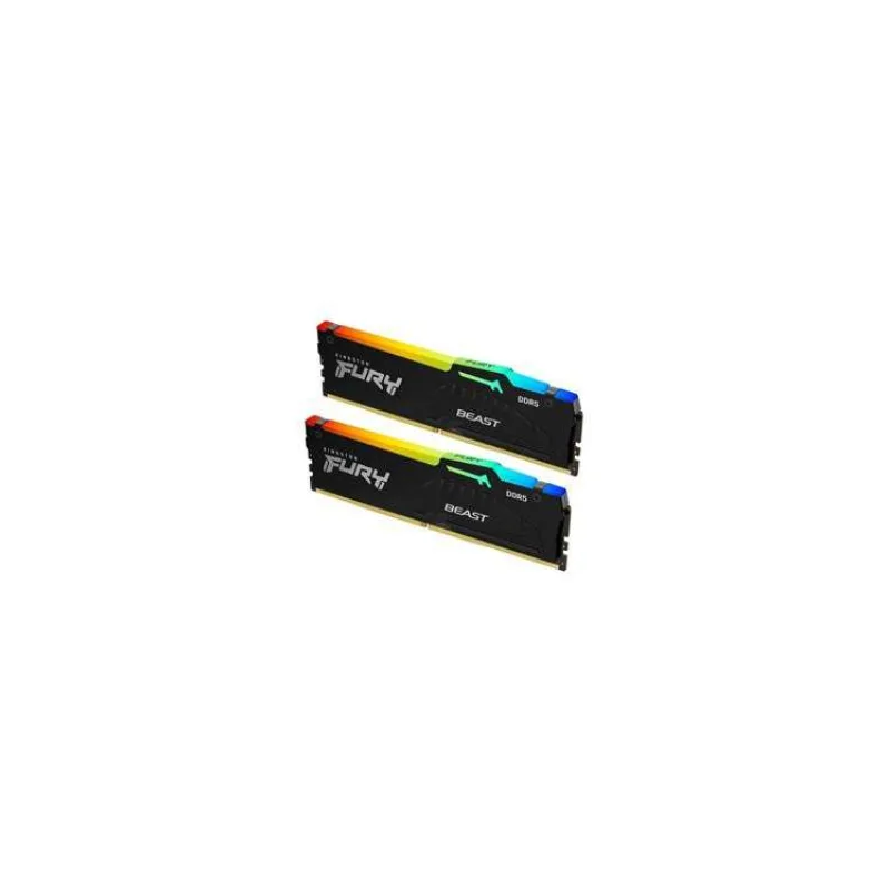 KINGSTON DIMM DDR5 64GB (Kit of 2) 5200MT/s CL40 FURY Beast RGB (KF552C40BBAK2-64)