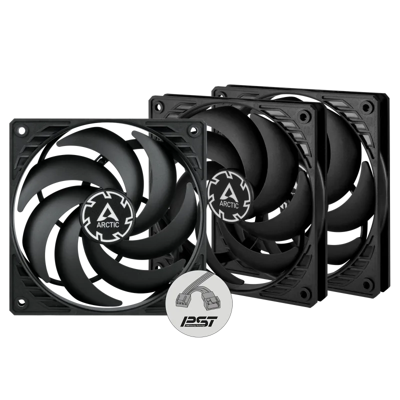 Arctic ventilátor P12 Slim PWM PST (3ks balenie)
