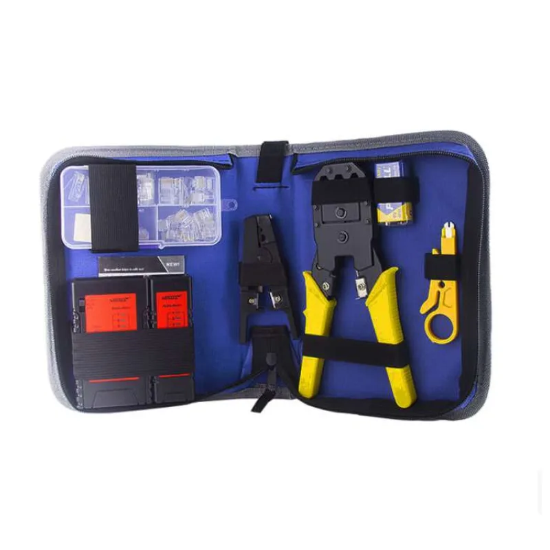 W-star Sada náradia pre sieťárov WSNF1206, 9ks krimpovacie kliešte, tester rj45, strúhač, UTP (WSNF1206)