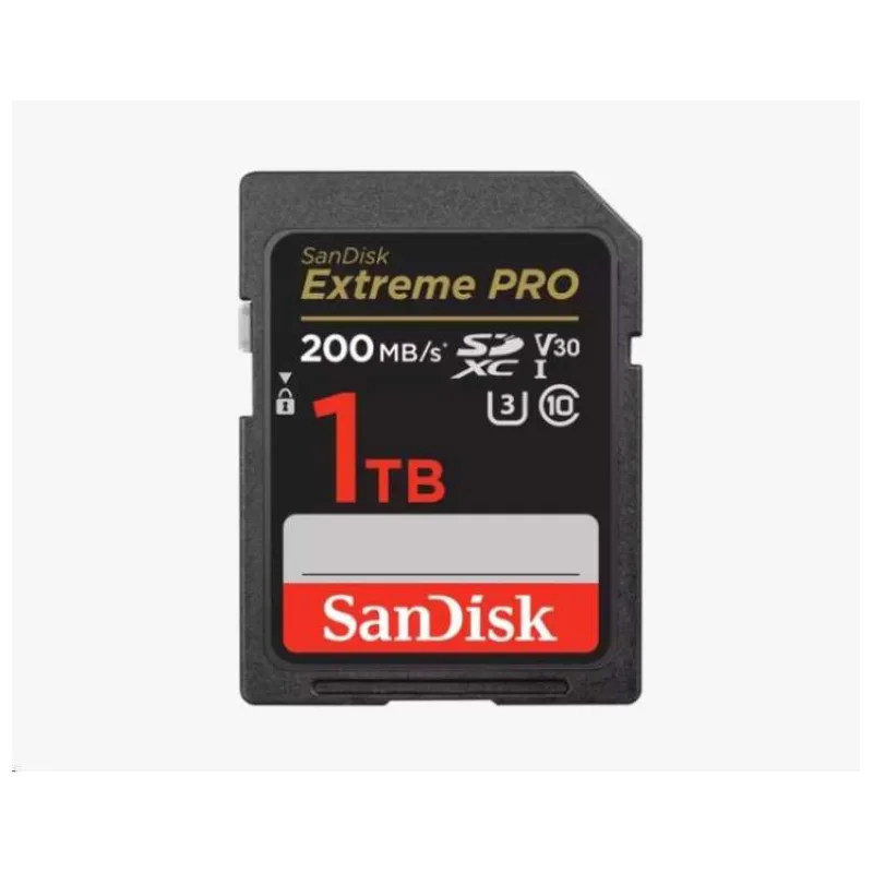SanDisk Extreme PRO/SDXC/1TB/UHS-I U3 / Class 10/Čierna (SDSDXXD-1T00-GN4IN)