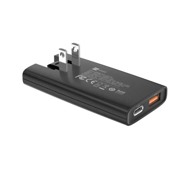 ER POWER Dual Travel Slim Charge 67W – USB-C/USB-A (ERPW67G1C1AST-BK)