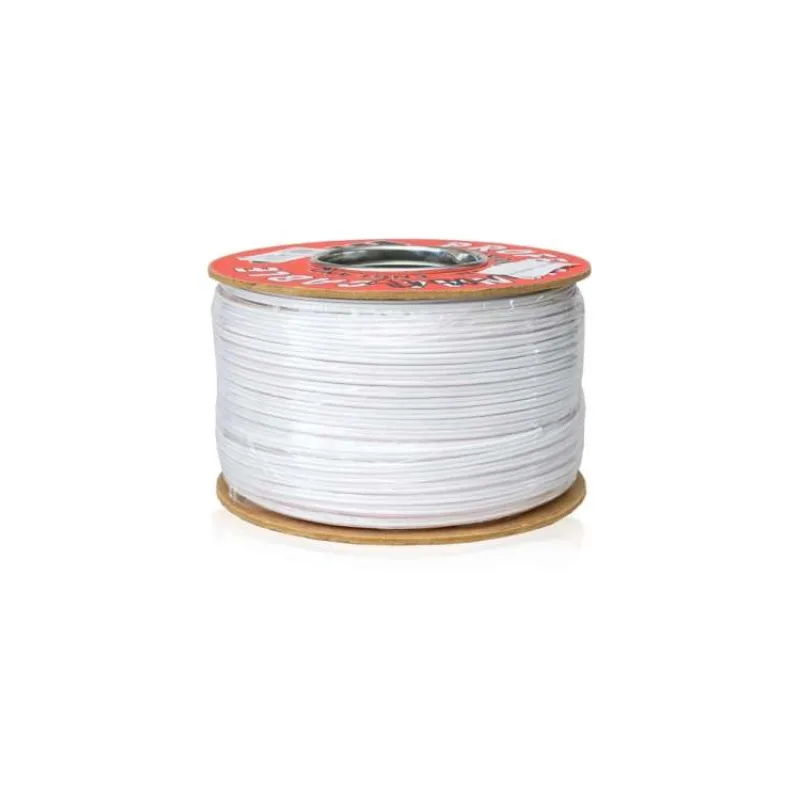 Kábel dvojlinka 2 x 0,50 mm, biely (LED KAB 2-LINKA 0,5 BIEL)