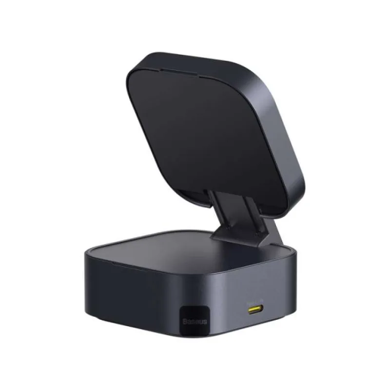 Baseus Magnetický bezdrôtový nabíjací stojan PicoGo Series 2v1 Qi2 67W čierny (6932172665944)