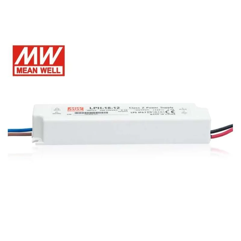 LED PS12V18WIP67 MeanWell nap.zdroj,18W,12V,LPH (LED PS12V18WIP67 MWLPH)