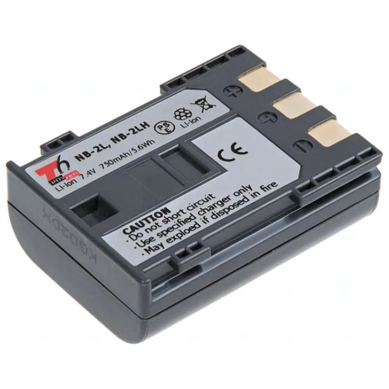 Batéria T6 Power Canon NB-2L, NB-2LH, BP-2LH, 750mAh, 5,5Wh, sivá (VCCA0001)