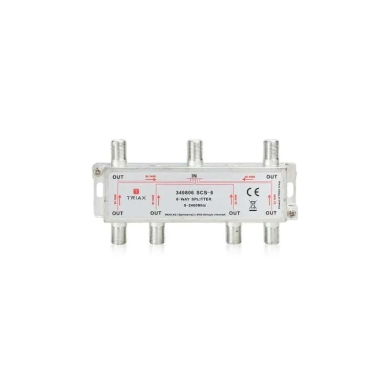 Rozbočovač 1-6 TRIAX SCS - 6 WAY 5-2400 MHz (R F 1-6 TRIAX)