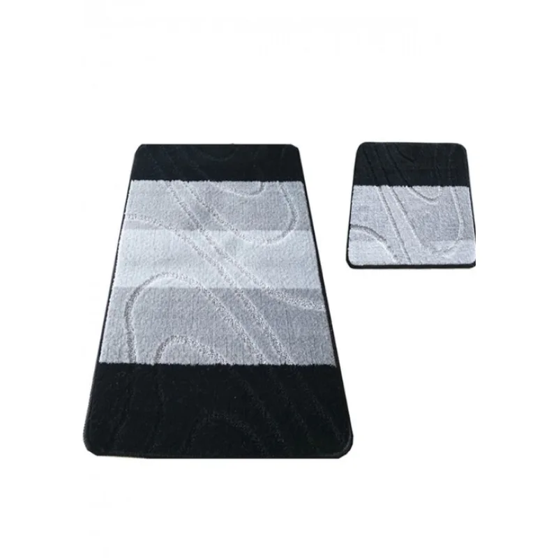 Protišmyková kúpeľňová predložka černá - Montana 05