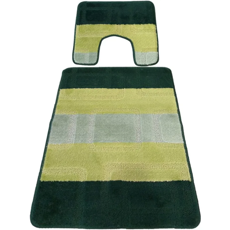 Protišmyková kúpeľňová predložka zelená - set U Montana 04