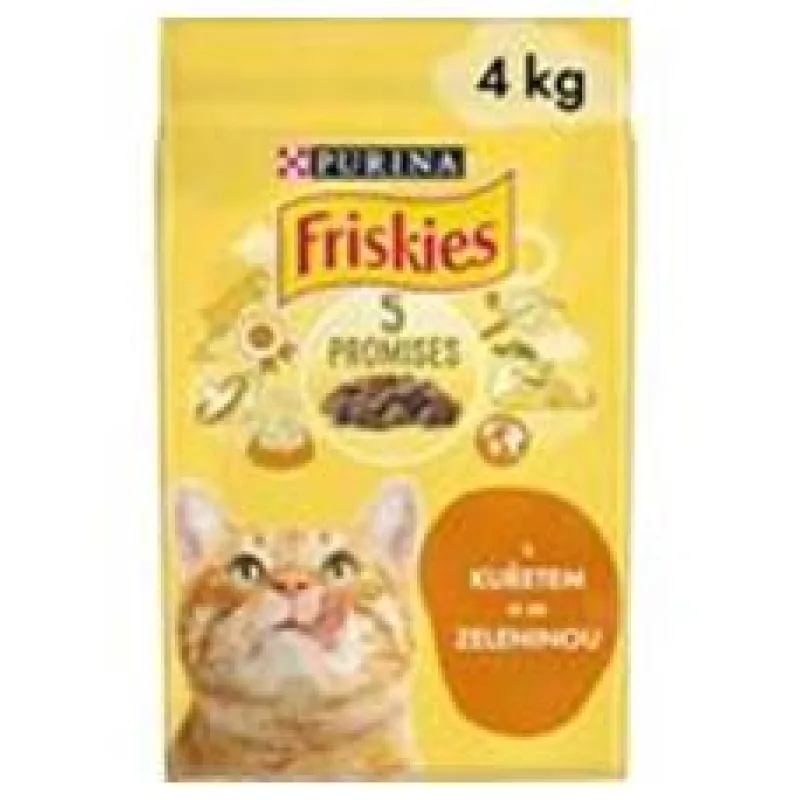 Friskies cat dry - kuře, zelenina 4 kg