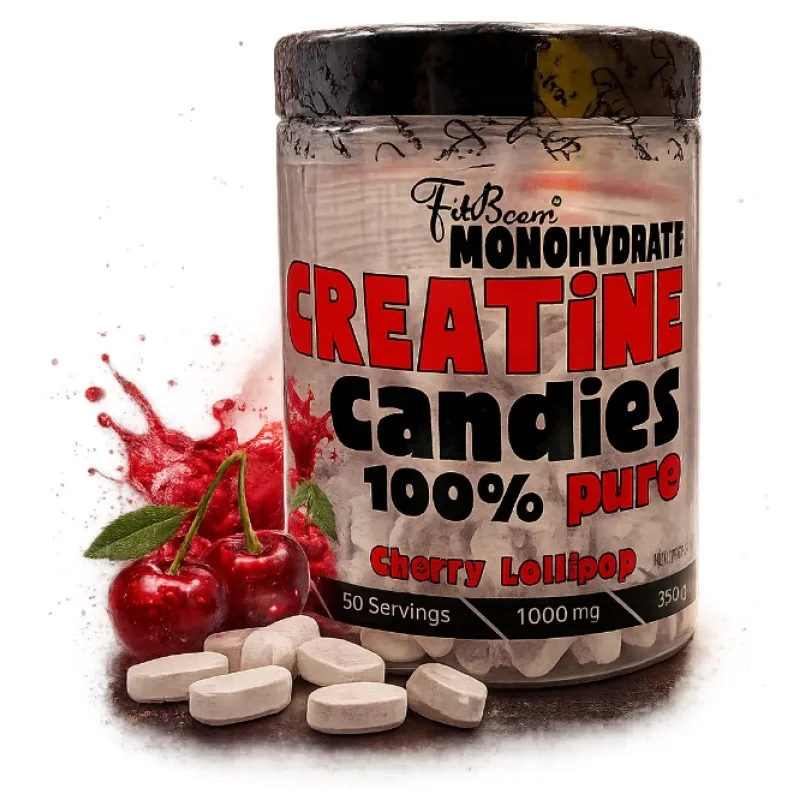 Creatine Candies 250 tabliet - FitBoom Príchuť: Višňové lízatko