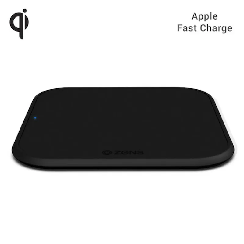 ZENS Single Wireless Charger 10W Slim-line - Black