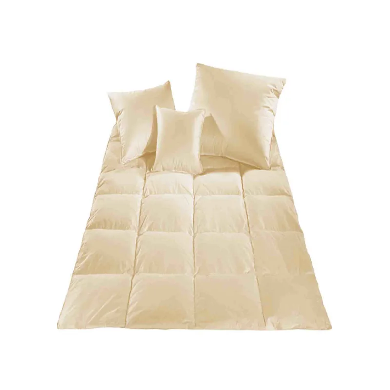 Prikrývka 100 % husacie perie 140x200 cm, 1000 g krémová sypka