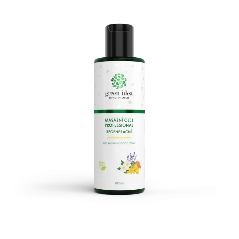 Green idea Regeneračný masážny olej 200 ml –