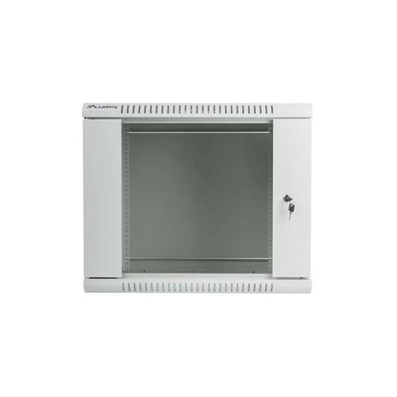 Nástenný rack 19'' 9U 600X450mm sivý flat pack (WF01-6409-10S)