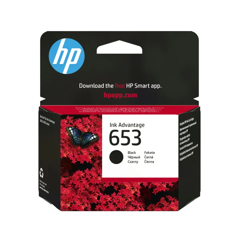 BAZAR - HP 653 Black Original Ink Advantage Cartridge (360 pages)…