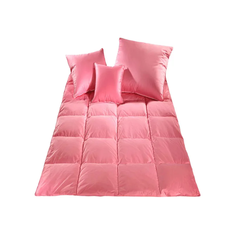Prikrývka 100 % husacie perie 140x200 cm, 1000 g ružová sypka